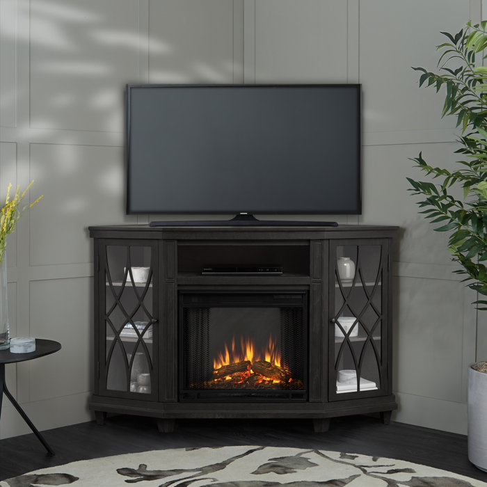 Real Flame Corner unit TV Stand for TVs up to 60" with Electric